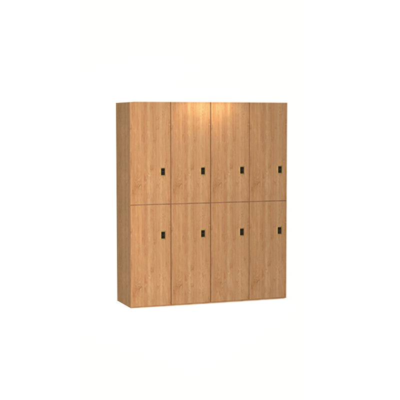 Engineered Wood Natural Finish Cabinet Modern Storage Cabinet with Hinged Door