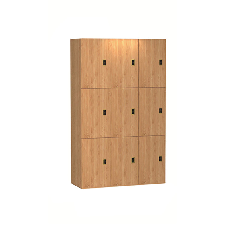 Engineered Wood Natural Finish Cabinet Modern Storage Cabinet with Hinged Door