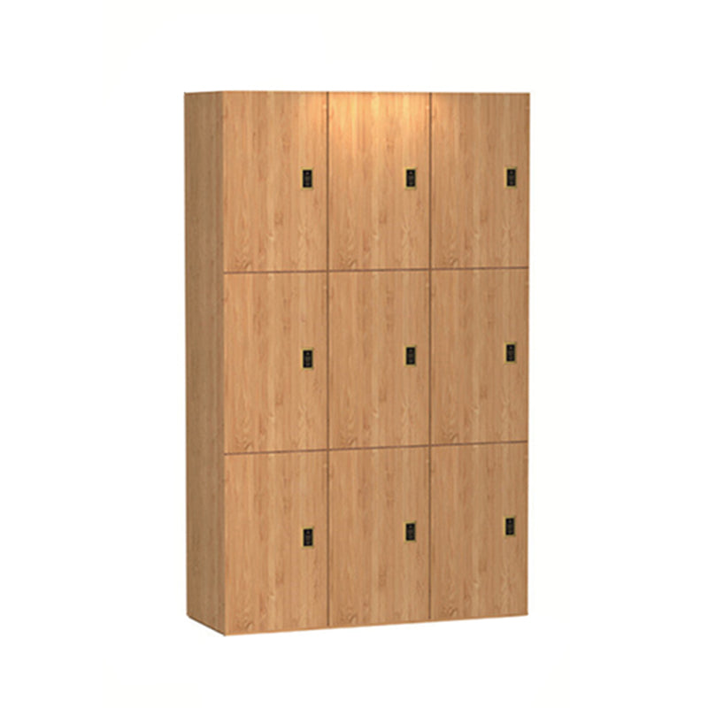 Engineered Wood Natural Finish Cabinet Modern Storage Cabinet with Hinged Door