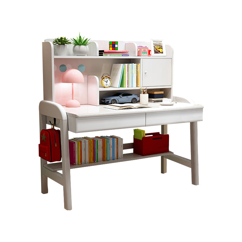 Rectangular Office Desk Solid Wood Modern Writing Desk for Home