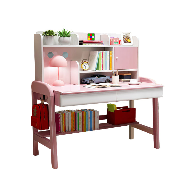 Rectangular Office Desk Solid Wood Modern Writing Desk for Home