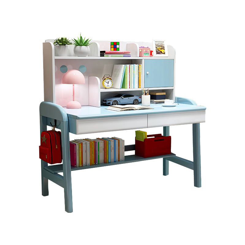 Rectangular Office Desk Solid Wood Modern Writing Desk for Home