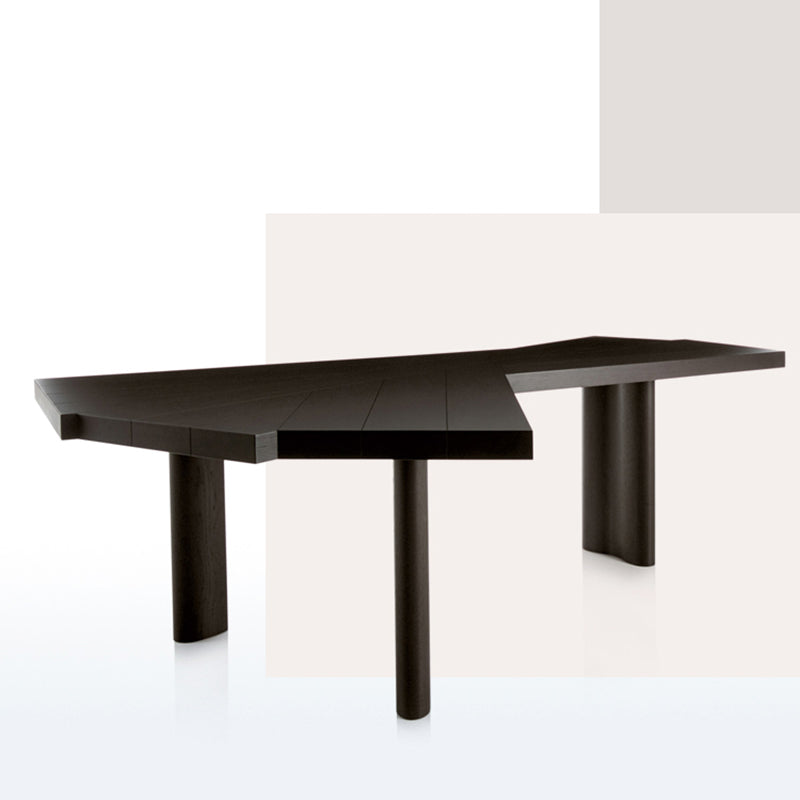 Black Solid Wood Office Desk Modern & Contemporary Laptop Table