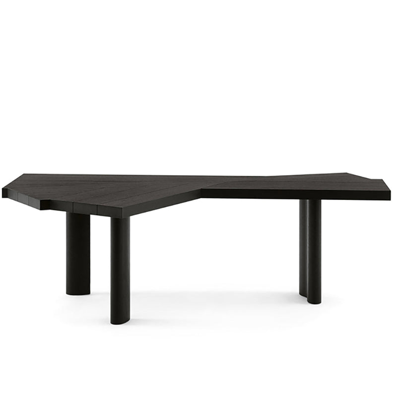 Black Solid Wood Office Desk Modern & Contemporary Laptop Table