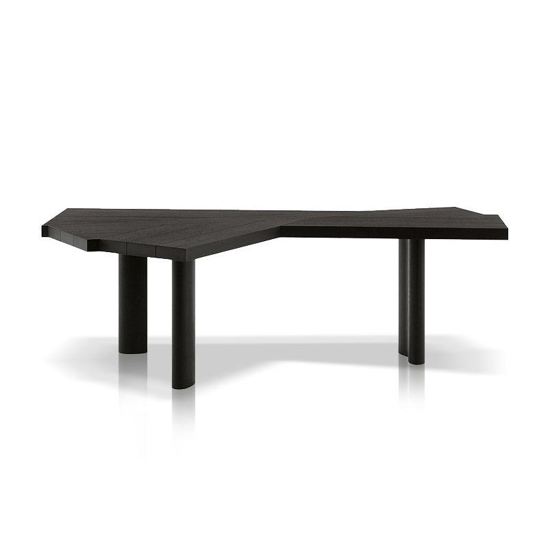 Black Solid Wood Office Desk Modern & Contemporary Laptop Table