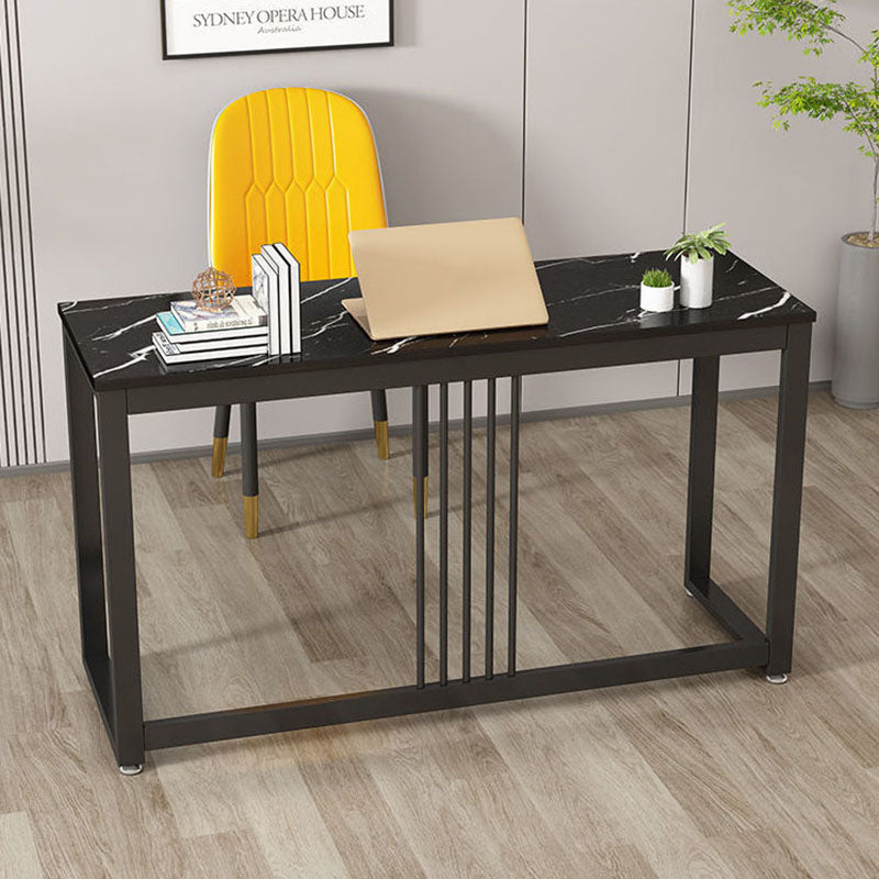 15.7 Inch Wide Writing Desk Rectangular Glam Wooden Office Desk