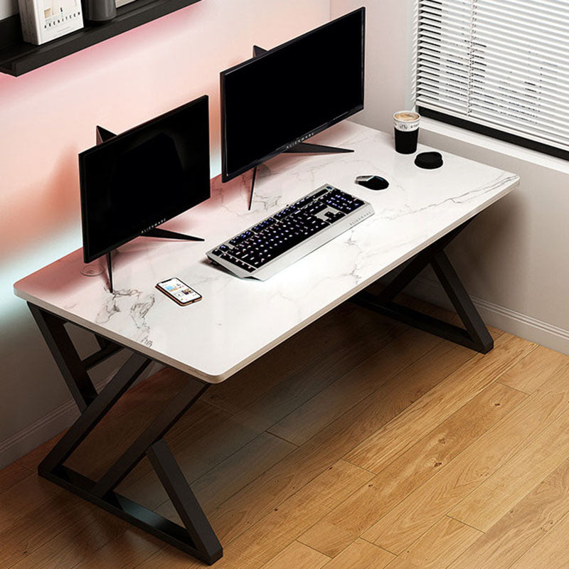 Rectangular Dormitory Gaming Desk Cable Management Computer Desk