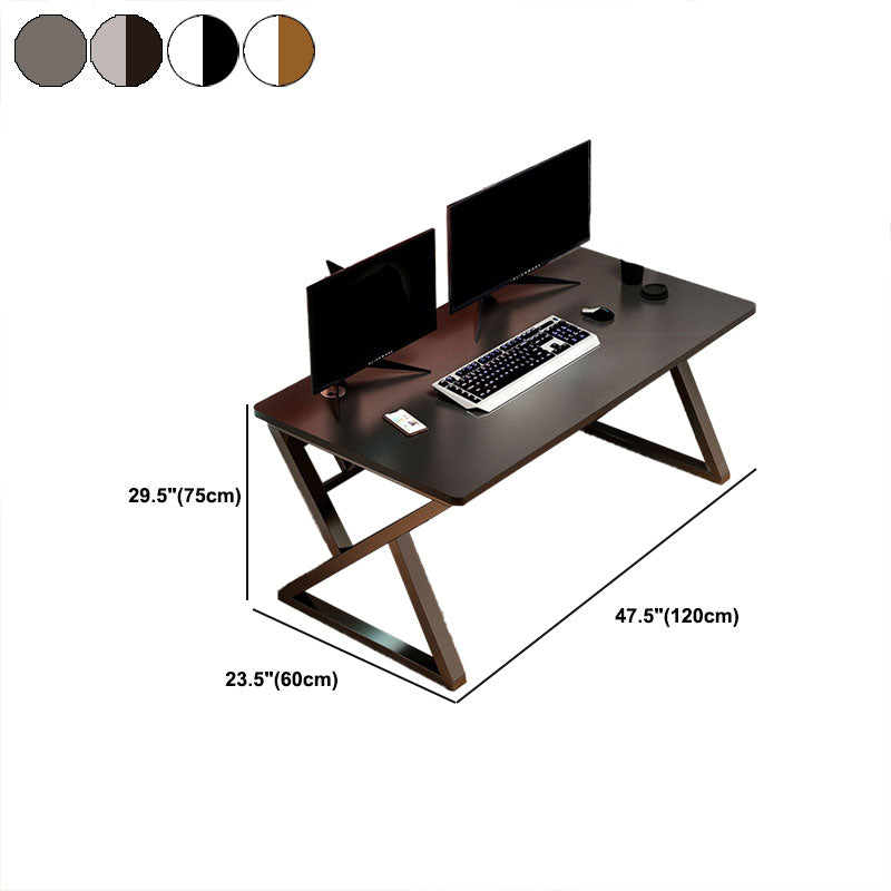 Rectangular Dormitory Gaming Desk Cable Management Computer Desk