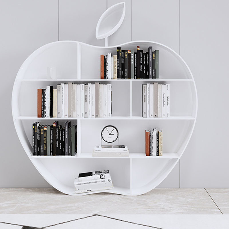 3-shelf Modern Metal Bookcase Closed Back Bookshelf with Shelves