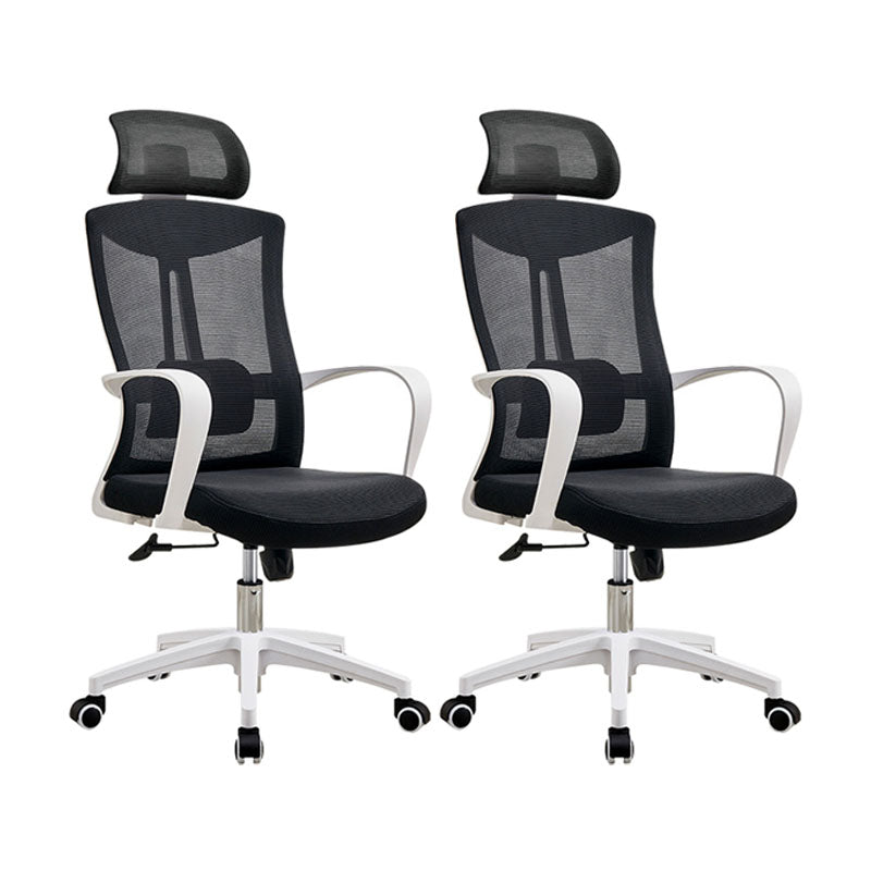 Modern Fixed Arms Desk Chair High-back Office Ergonomic Chair