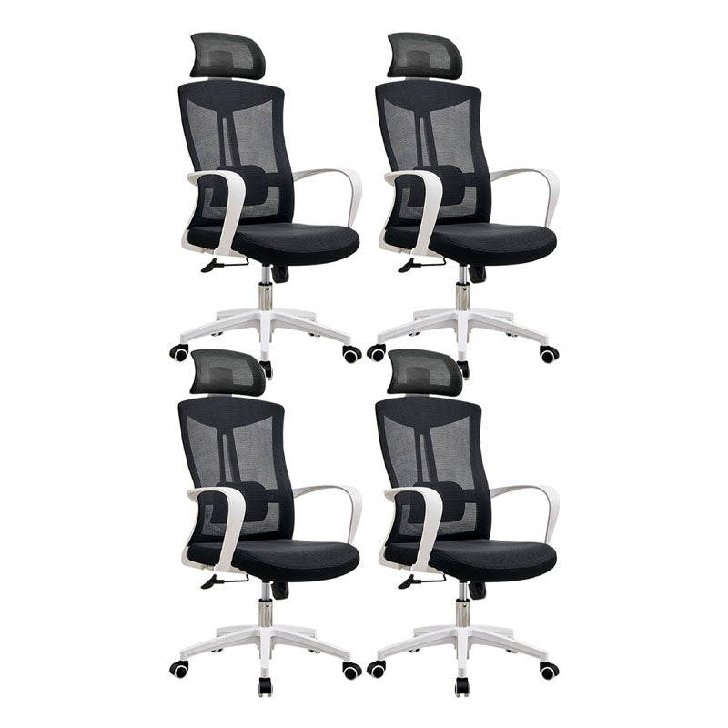 Modern Fixed Arms Desk Chair High-back Office Ergonomic Chair