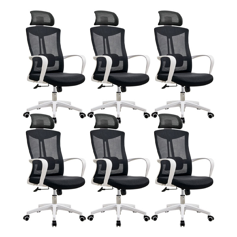 Modern Fixed Arms Desk Chair High-back Office Ergonomic Chair