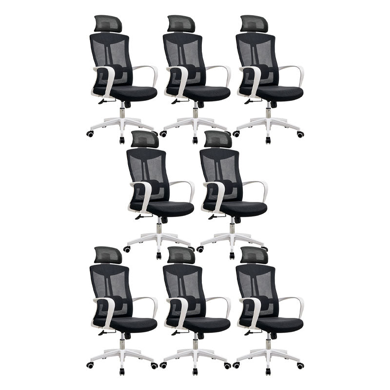 Modern Fixed Arms Desk Chair High-back Office Ergonomic Chair