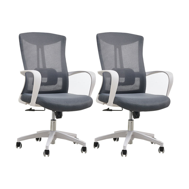 Modern Fixed Arms Desk Chair High-back Office Ergonomic Chair