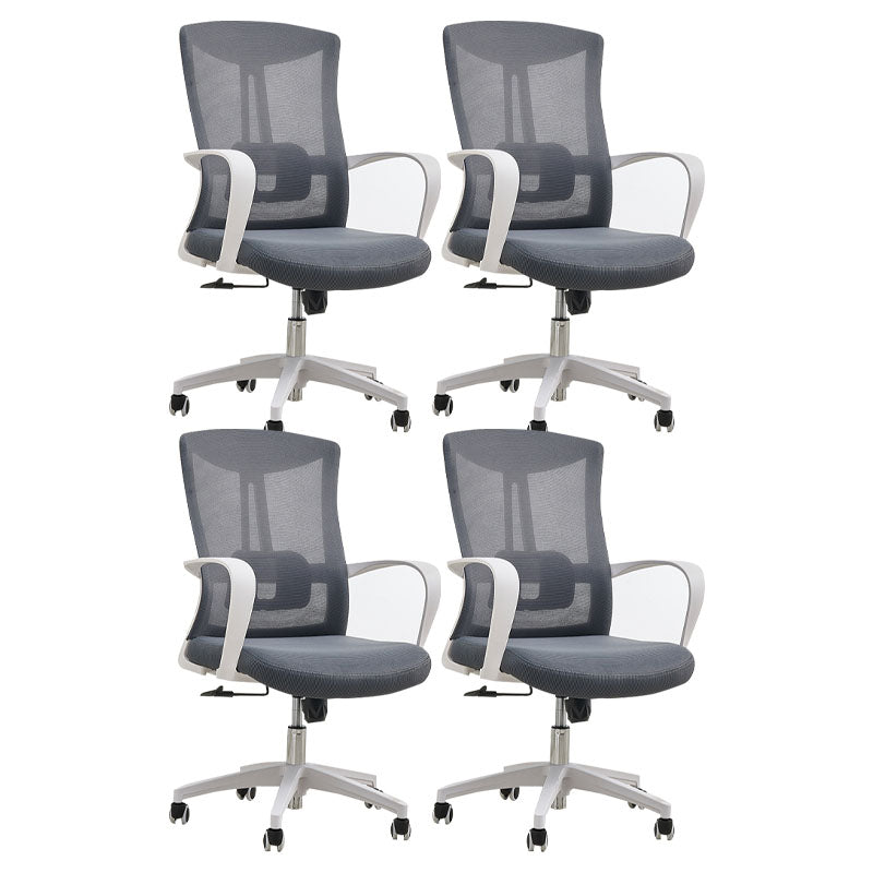 Modern Fixed Arms Desk Chair High-back Office Ergonomic Chair