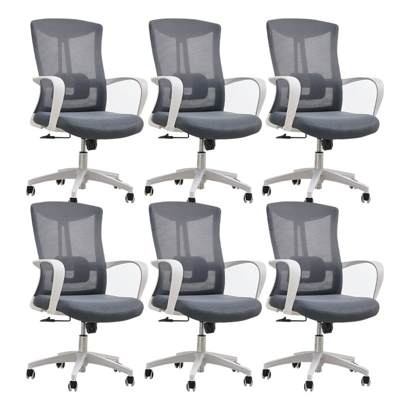 Modern Fixed Arms Desk Chair High-back Office Ergonomic Chair