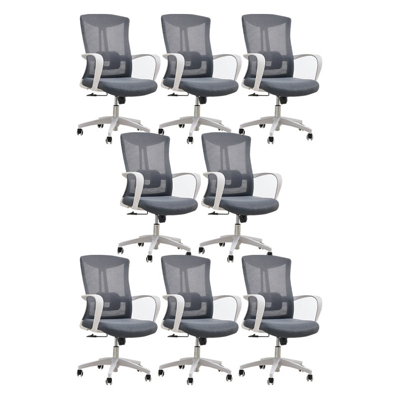 Modern Fixed Arms Desk Chair High-back Office Ergonomic Chair