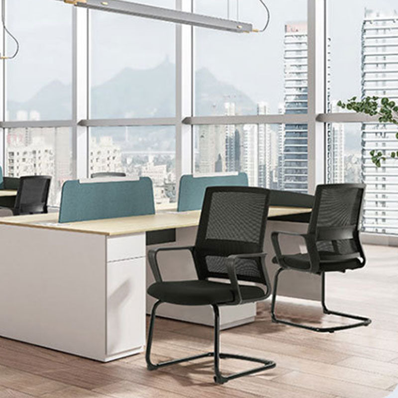 Modern Desk Chair Mid-back Ergonomic Office Chair Mesh Desk Chair