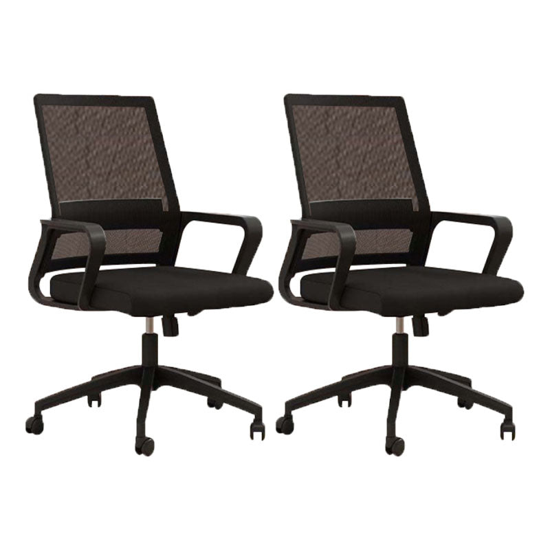 Modern Desk Chair Mid-back Ergonomic Office Chair Mesh Desk Chair