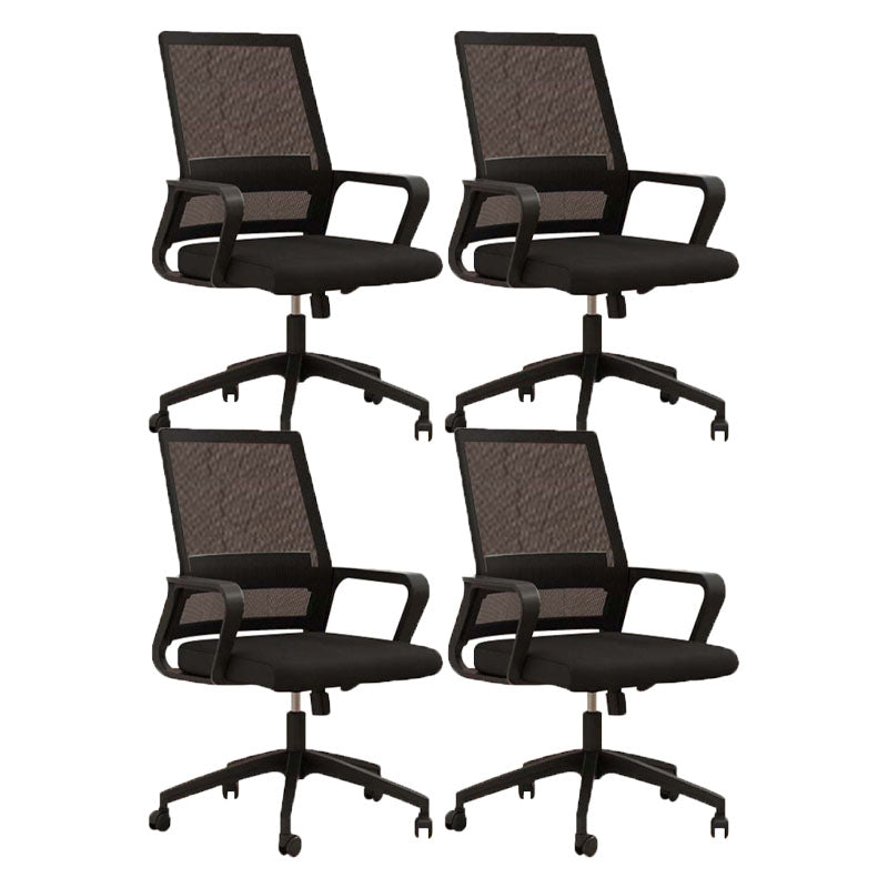 Modern Desk Chair Mid-back Ergonomic Office Chair Mesh Desk Chair