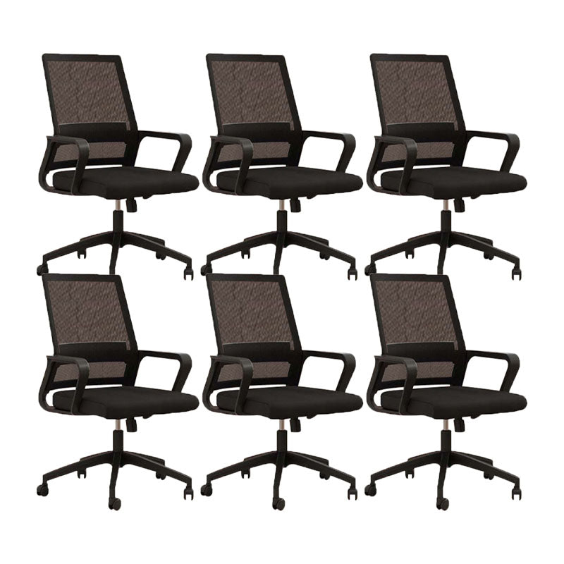 Modern Desk Chair Mid-back Ergonomic Office Chair Mesh Desk Chair