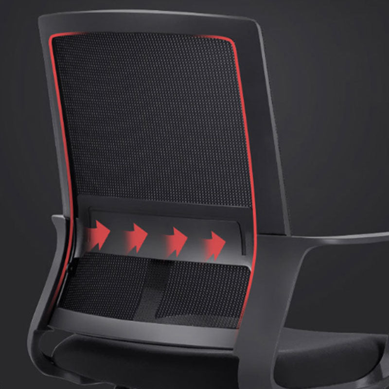 Modern Desk Chair Mid-back Ergonomic Office Chair Mesh Desk Chair