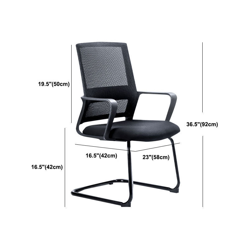 Modern Desk Chair Mid-back Ergonomic Office Chair Mesh Desk Chair