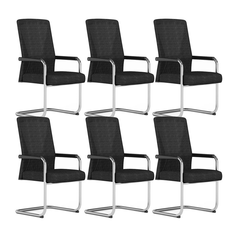 Contemporary Fixed Arms Office Chair High Back Office Desk Chair