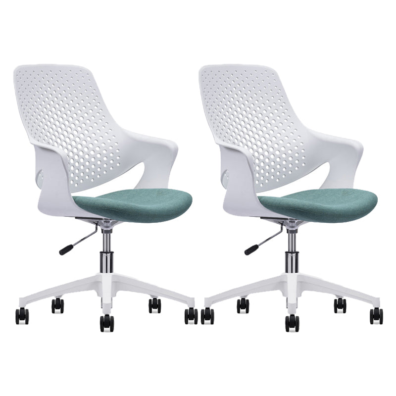 Modern Chair Mid Back Ergonomic Computer Task Plastic Desk Chair