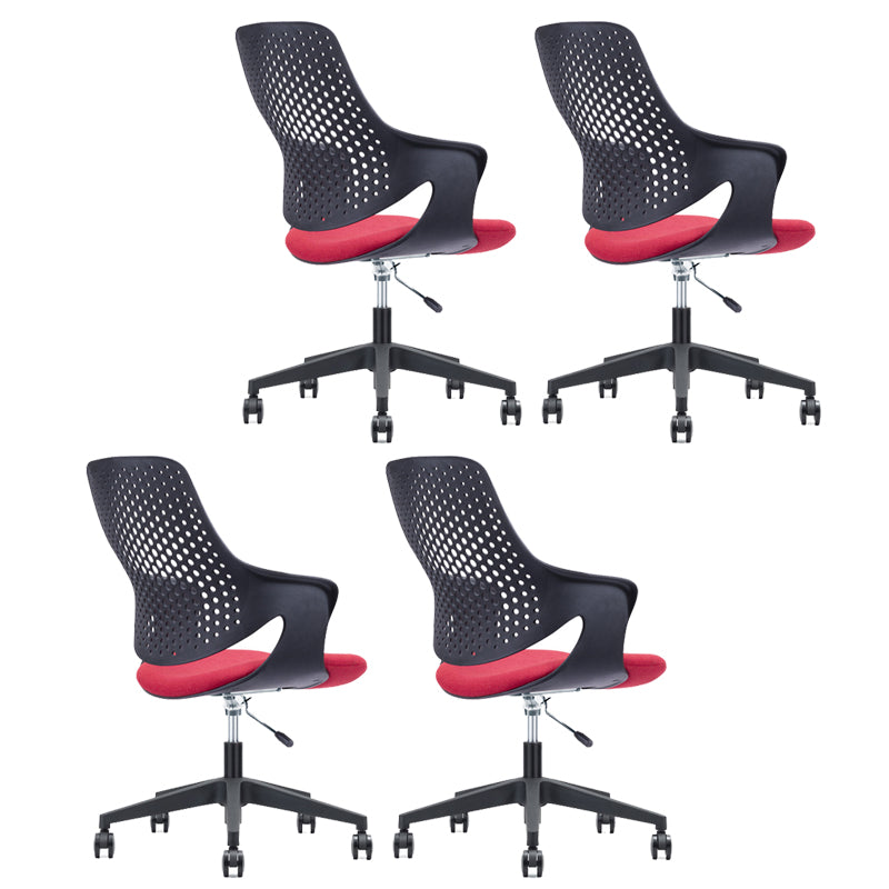 Modern Chair Mid Back Ergonomic Computer Task Plastic Desk Chair