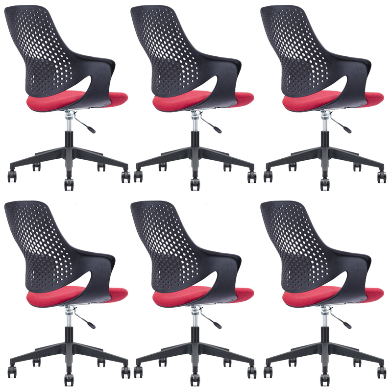 Modern Chair Mid Back Ergonomic Computer Task Plastic Desk Chair