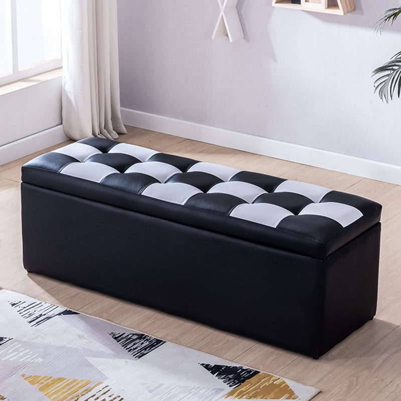 15.7" W Cushioned Seating Bench Modern Upholstered Entryway Bench