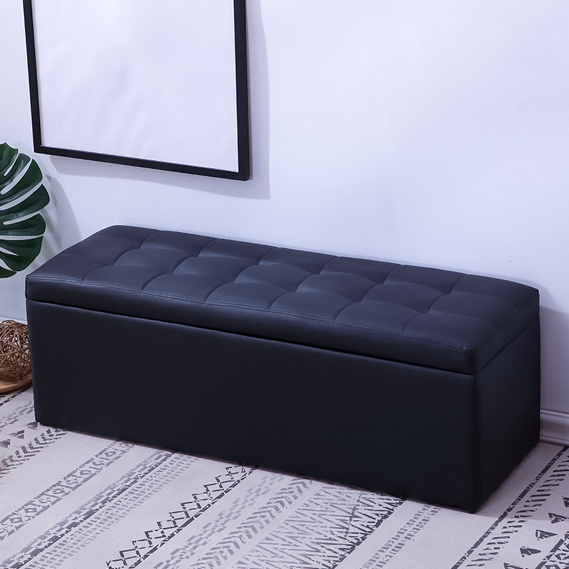 15.7" W Cushioned Seating Bench Modern Upholstered Entryway Bench