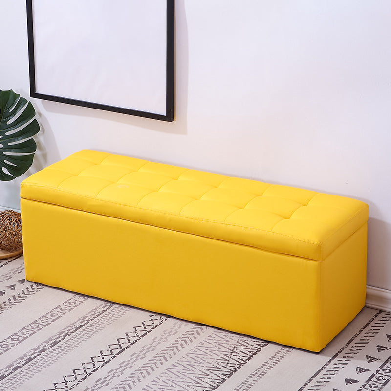 15.7" W Cushioned Seating Bench Modern Upholstered Entryway Bench