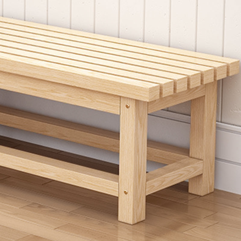 15.7" Wide Modern Entryway and Bedroom Bench Solid Wood Pine Bench