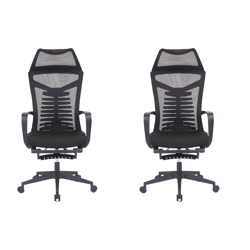 Mesh Office Desk Chair High Back Black Office Chair with Arms Contemporary Chair