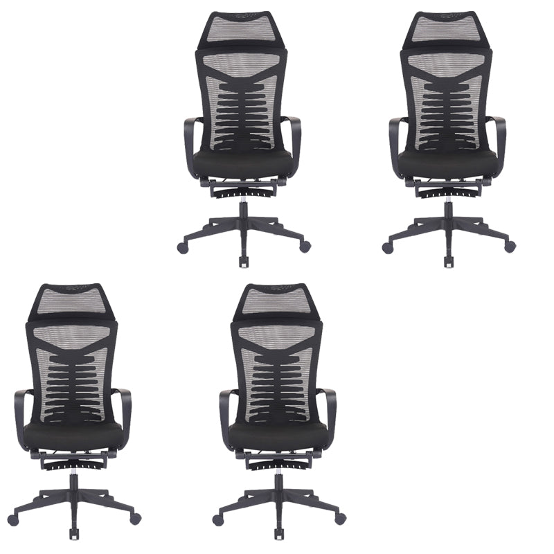 Mesh Office Desk Chair High Back Black Office Chair with Arms Contemporary Chair