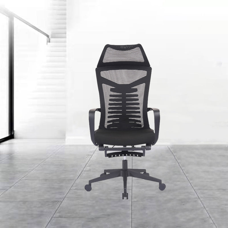 Mesh Office Desk Chair High Back Black Office Chair with Arms Contemporary Chair