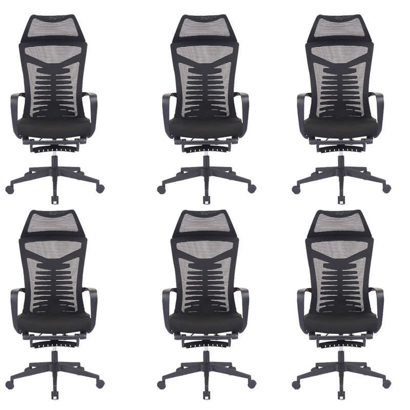 Mesh Office Desk Chair High Back Black Office Chair with Arms Contemporary Chair