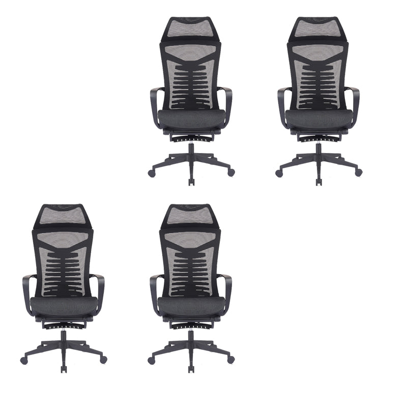 Mesh Office Desk Chair High Back Black Office Chair with Arms Contemporary Chair