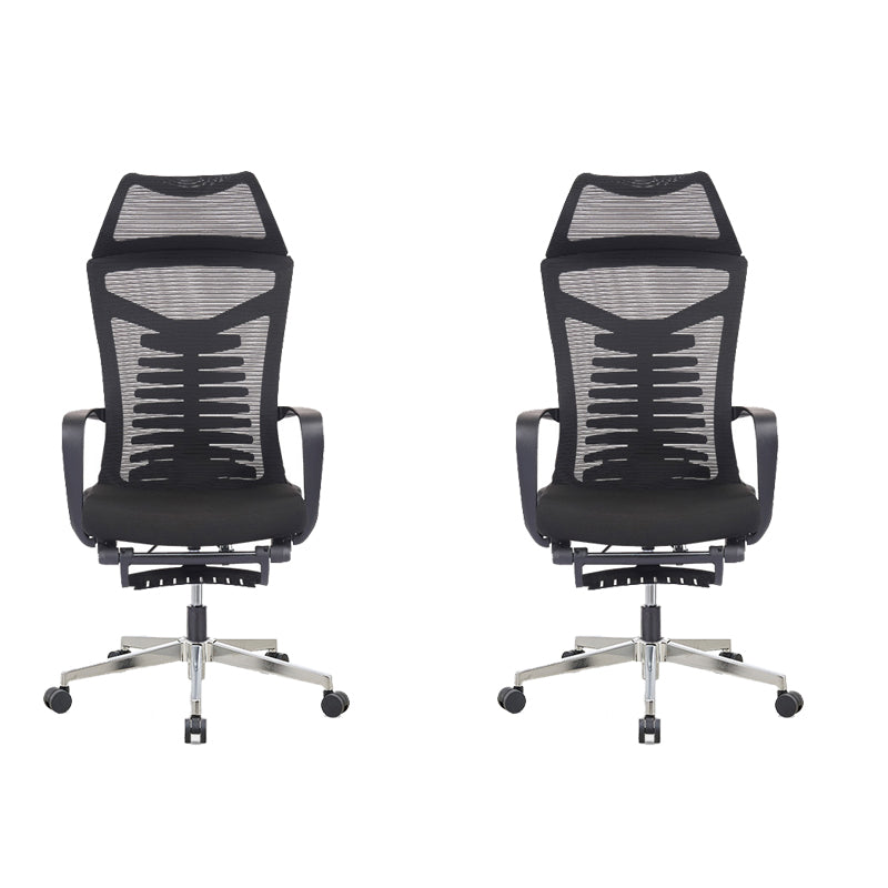 Mesh Office Desk Chair High Back Black Office Chair with Arms Contemporary Chair