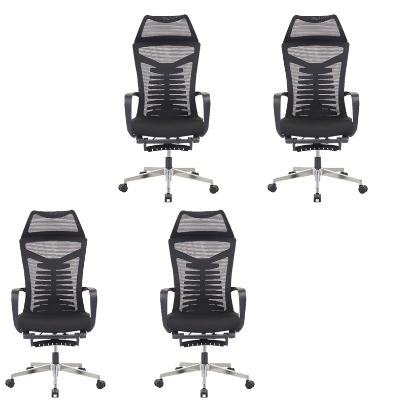 Mesh Office Desk Chair High Back Black Office Chair with Arms Contemporary Chair