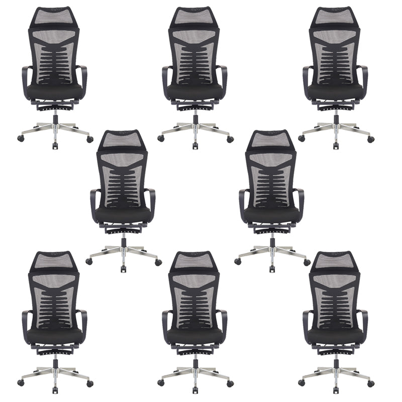 Mesh Office Desk Chair High Back Black Office Chair with Arms Contemporary Chair