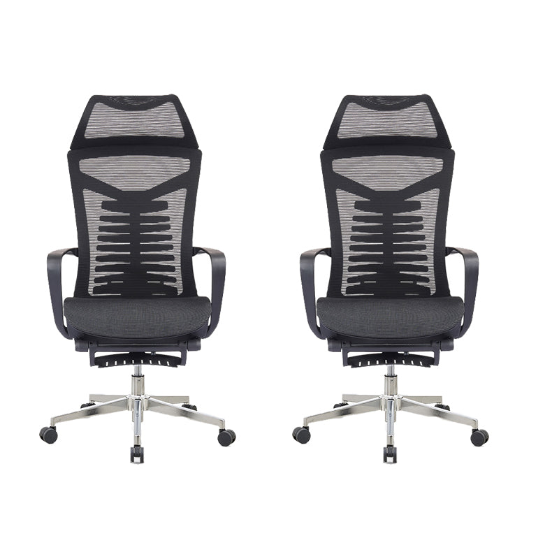 Mesh Office Desk Chair High Back Black Office Chair with Arms Contemporary Chair