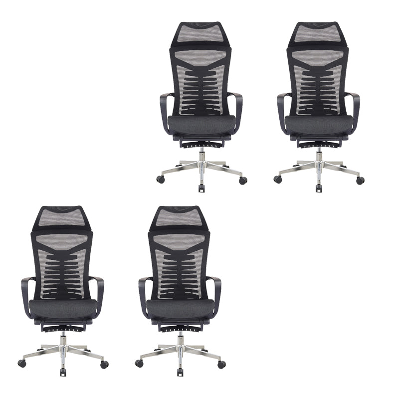 Mesh Office Desk Chair High Back Black Office Chair with Arms Contemporary Chair