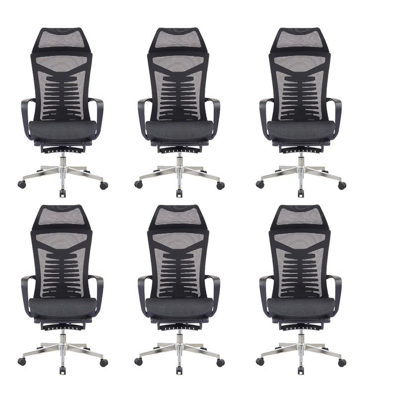 Mesh Office Desk Chair High Back Black Office Chair with Arms Contemporary Chair