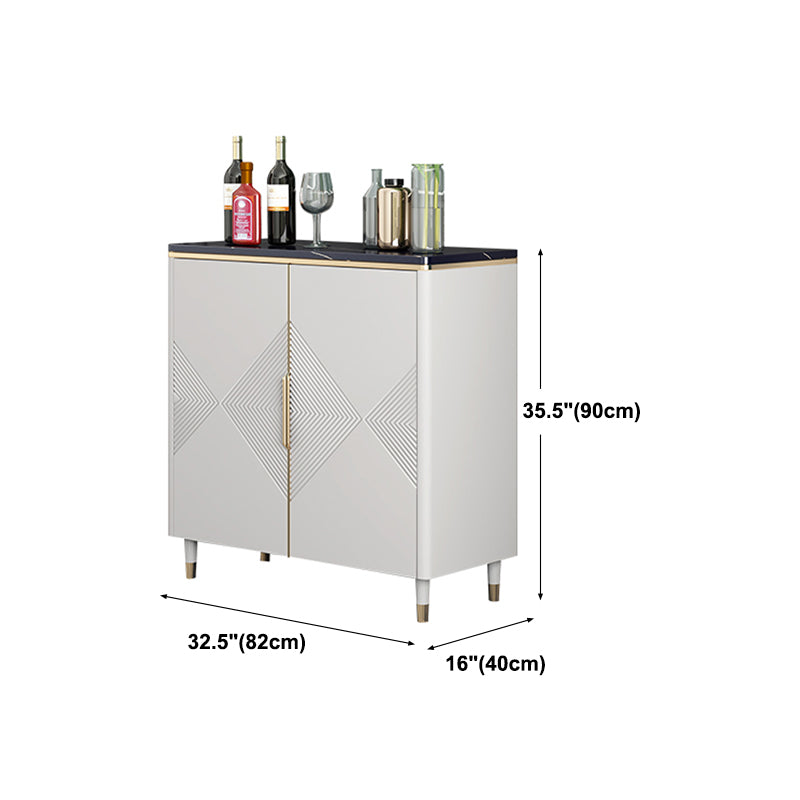 Glam Style Buffet Sideboard Dining Room 35.4"H Buffet Server