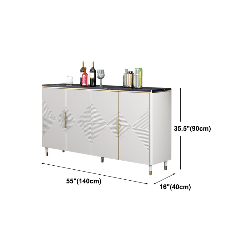 Glam Style Buffet Sideboard Dining Room 35.4"H Buffet Server