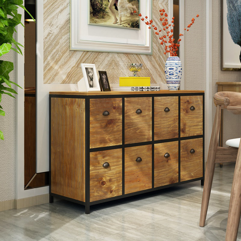 Modern Wood Buffet Sideboard Dining Room 29.5"H Buffet Server in Natural Wood