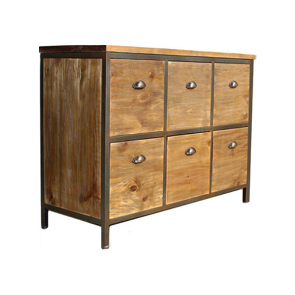 Modern Wood Buffet Sideboard Dining Room 29.5"H Buffet Server in Natural Wood